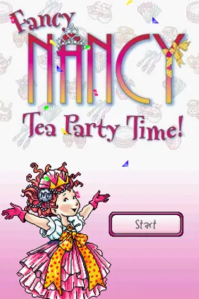 Fancy Nancy - Tea Party Time! (USA) (NDSi Enhanced) screen shot title